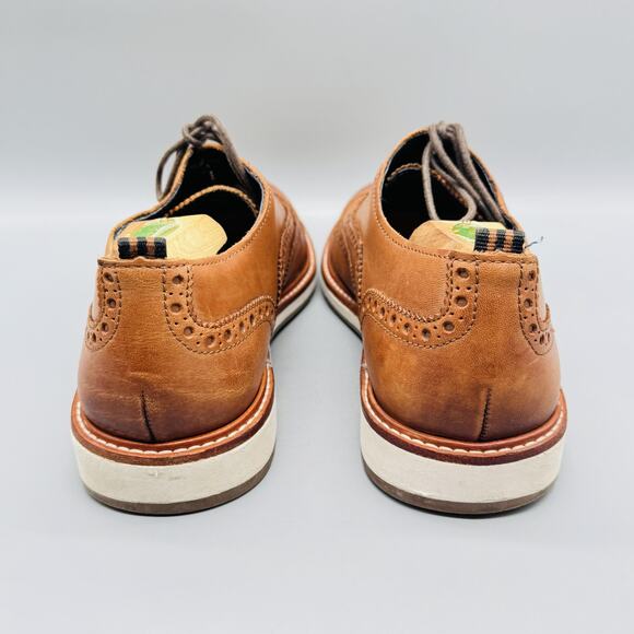 Cole Haan Shoes Mens 9.5 Brown Leather Grand 360 Wingtip Oxford Dress Brogue main image 4